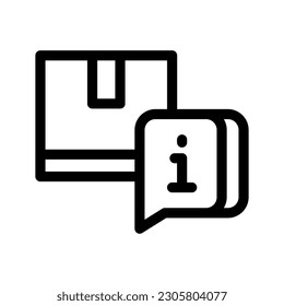 Product Information Icon Vector Symbol Design Illustration