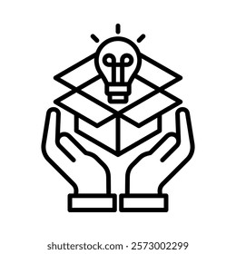 Product Innovation Icon Element For Design