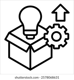 Product Innovation Icon Element For Design