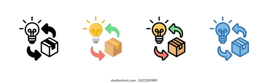 Product Innovation Icon Element For Design