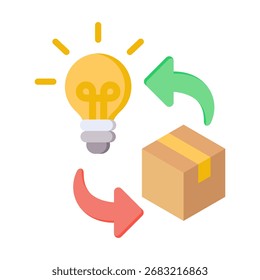 Produkt Innovation Icon Element für Design