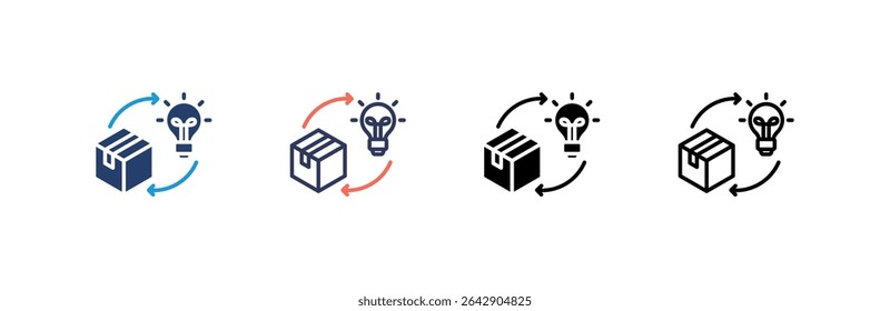 Product Innovation Icon set multiple style collection