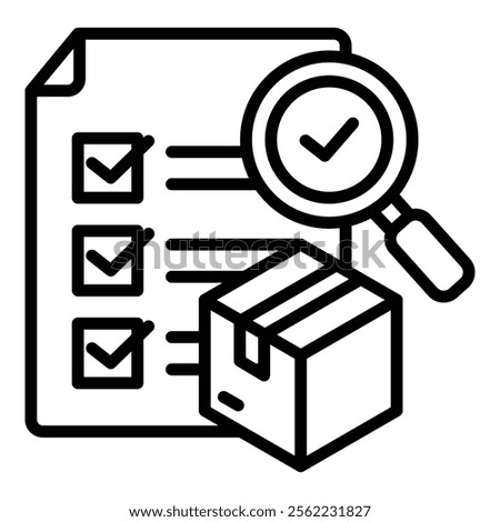Product Inspection Icon Element For Design