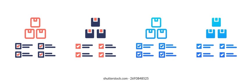 Paquete De Iconos De Inspección De Producto En Varios Estilos