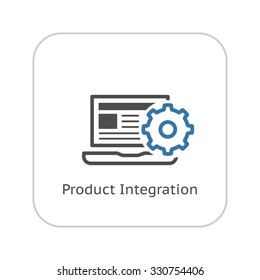Product Integration Icon. Flat Design. Business Concept. Isolated Illustration.