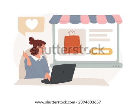 Product isolated concept vector illustration. About product, information page, web presentation, company website, UI element, menu bar design, landing, service catalog, commerce vector concept.