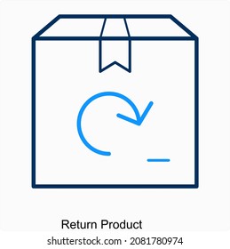 Product or Item Return Icon Concept