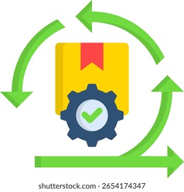 Product Iterations Icon Flat Vector Illustration