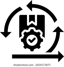 Product Iterations Icon Glyph Vector Illustration