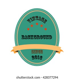 The product label on the back of a vintage design.