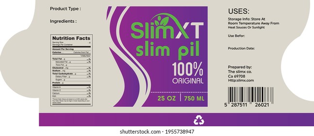 product label packaging design vector 