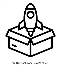 Product Launch Icon Element For Design