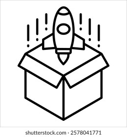 Product Launch Icon Element For Design
