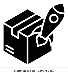 Product Launch Icon Element For Design