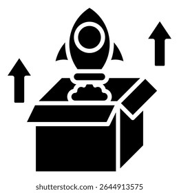 Product Launch Icon Element for Design
