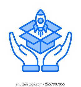 Produkteinführungs-Symbolelement für Design