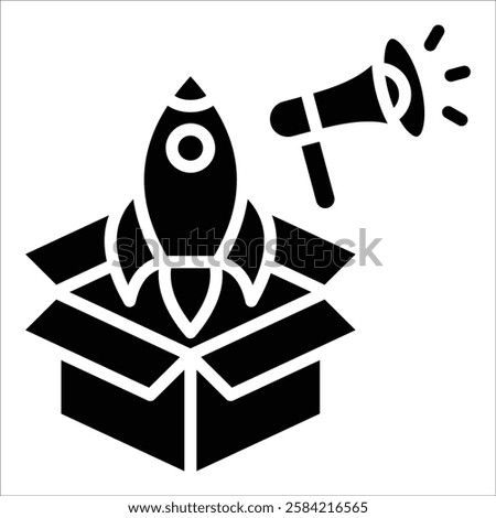 Product Launch Icon Element For Design