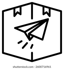 Product Launch icon line vector illustration
