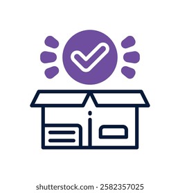 product launch icon. vector dual tone icon for your website, mobile, presentation, and logo design.