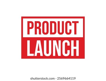 Product Launch ribbon tag banner template retail promotion and announcement. Advertising design, business promotion. Vector illustration on white background