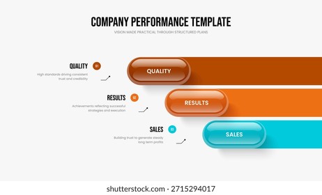 Producto Lanzamiento Diseño de presentación de infografía de tres opciones. Ilustración vectorial de diseño de diapositivas de información de la empresa. Estrategia digital de 3 pasos de Plantilla de marco de diagrama.