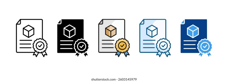 Product Liability Icon Set Multiple Style Collection