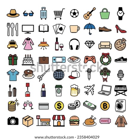 product of life icon set, vector illustration.
