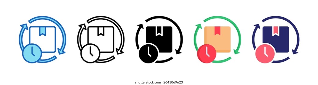 Product Lifespan Multiple Style Icon Set Collection.