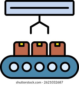 Product Line Filled Vector Icon Design