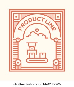 PRODUCT LINE AND ILLUSTRATION ICON CONCEPT