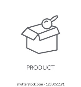 Product linear icon. Modern outline Product logo concept on white background from e-commerce and payment collection. Suitable for use on web apps, mobile apps and print media.