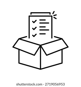 product list icon sign vector