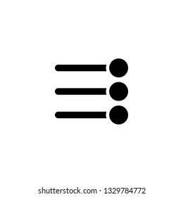 product list icon vector. product list sign on white background. product list icon for web and app