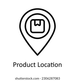 Product Location vector     outline Icon Design illustration. Location and Map Symbol on White background EPS 10 File