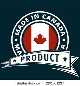 Product Made in Canada label illustration