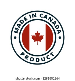 Product Made in Canada label illustration