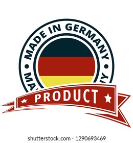 Product Made in Germany label illustration