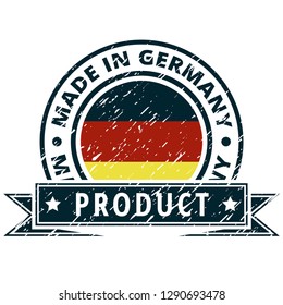 Product Made in Germany label illustration