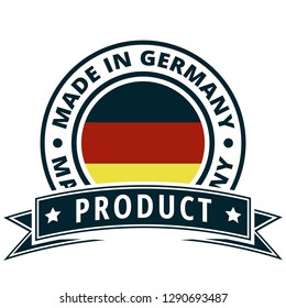 Product Made in Germany label illustration