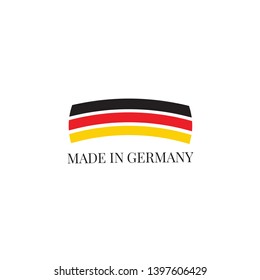 Product Made in Germany label set illustration 