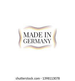 Product Made in Germany label set illustration 