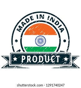 Vector Illustration Badge Independence Day India Stock Vector (Royalty ...