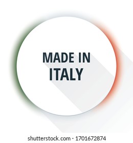 Product Made in Italy sign label illustration