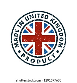 Product Made in United Kingdom label illustration