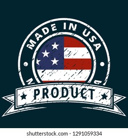 Product Made Usa Label Illustration Stock Vector (Royalty Free ...