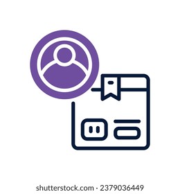 product management dual tone icon. vector icon for your website, mobile, presentation, and logo design.