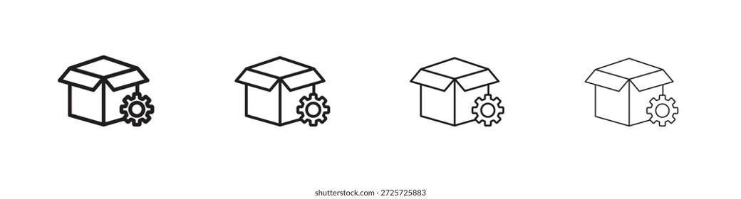 Product management icon concept. Thin line symbol. Simple outline style vector