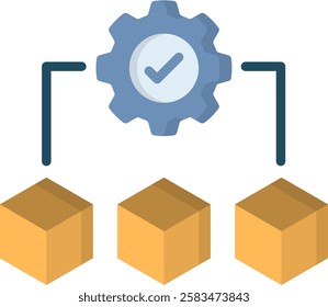 Product Management Icon Flat Vector Illustration