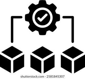 Product Management Icon Glyph Vector Illustration