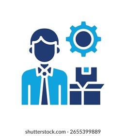 Product Management Icon Mixed Vector Illustration